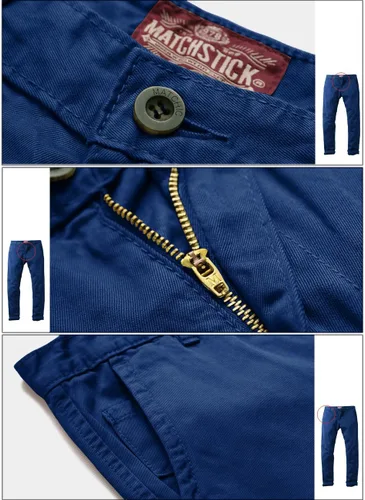 Vista 5 de Match Mens Regular-Fit Casual Flat Front Chino Pants