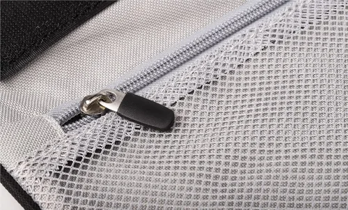 Vista 8 de Bolsa de almacenamiento multiusos para accesorios de aspiradora, negro, bolsa, unisex, cierre de cremallera, asa de clip, correa para el hombro, 15