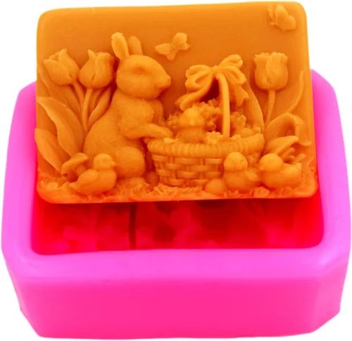 Vista 9 de Molde de pavo real S364 Craft Art Silicone Soap Molds Craft Molds DIY Moldes de vela hechos a mano