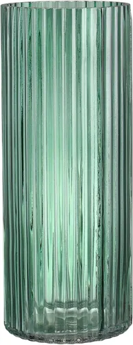 Vista 17 de Jarrón de vidrio ámbar, florero de cristal, jarrón de vidrio acanalado, moderno jarrón para flores, jarrón alto de vidrio para sala de estar, mesa