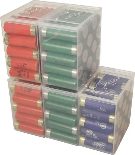 Vista 5 de MTM SS25-00 Shell Stack 25 - Caja de almacenamiento compacta redonda, transparente, pequeña, fabricada en Estados Unidos (paquete de 6)
