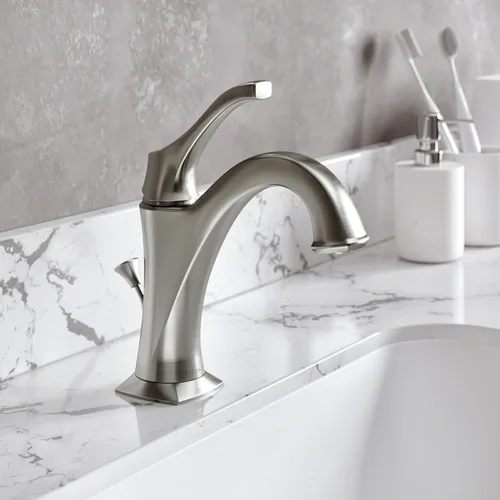 Vista 2 de KRAUS KBF-1201SFS Arlo - Grifo de baño con barra de elevación y placa de cubierta, acero inoxidable All-Brite sin manchas (paquete de 2)