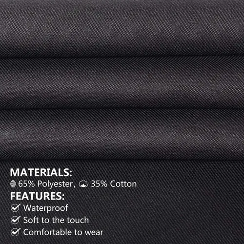 Vista 3 de Hongsome Delantal ajustable con botones para mujeres y hombres, artistas, pintura, cerámica, jardín, cocina, chef, 3 bolsillos, impermeable, M-XXL
