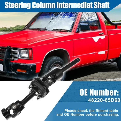 Vista 2 de X AUTOHAUX Eje de dirección para Chevy Tracker 1999-2004 para Suzuki Vitara 1999 2000 2001 2002 2003 2004 Columna de dirección intermedia inferior