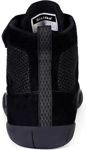 Vista 4 de Zapatos de lucha libre para hombre, zapatos de boxeo, zapatillas de fitness con suela de gota cero