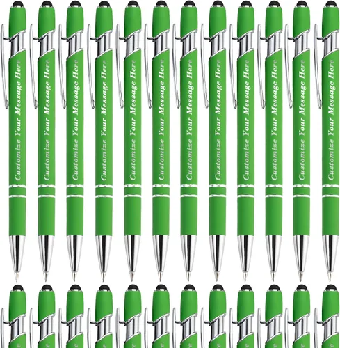 Vista 17 de Bolígrafos personalizados con lápiz capacitivo, bolígrafos grabados personalizados, impresos con tu logotipo o mensaje para Navidad, graduación