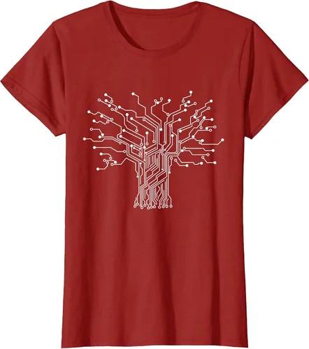 Vista 59 de Electronics Technician Binary Tree - Electrical Engineer T-Shirt Asphalt Grey