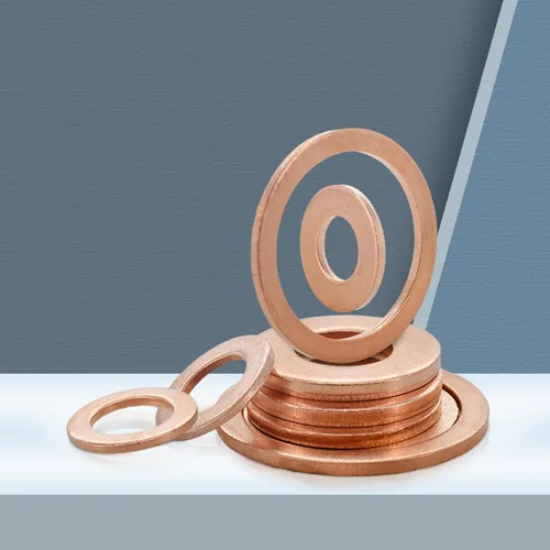 Vista 6 de AnRui 12x18x1.5mm Copper Crush Flat Washer Assortment Kit Flat Ring Metric Sealing Washers Gasket Fitting, M12, 30Pcs