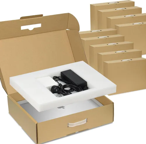 Vista 8 de ALASHI Caja de envío para laptop, espuma cortable, se adapta a 17.3 Marrón