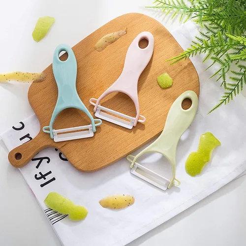 Vista 5 de Peladores de patatas, paquete de 3, peladores de frutas, peladores de patatas, pepino, peladores de manzana para cocina, peladores de verduras