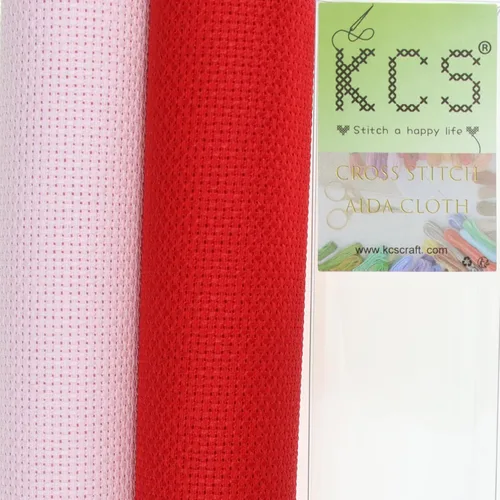 Vista 48 de KCS 2 cajas de tela de costura de algodón para punto de cruz de 15 x 18 pulgadas (blanco antiguo, 11 unidades)