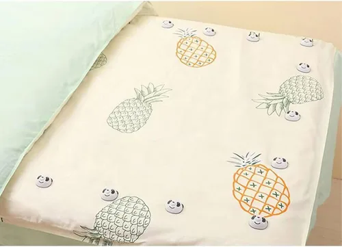 Vista 7 de Juego de 8 piezas de panda, hebillas de fijación para edredón, clips antideslizantes para funda de edredón, pasadores de edredón reutilizables