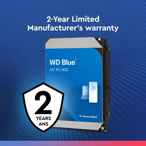 Vista 7 de Western Digital Disco Duro Interno WD Azul PC 2TB - 5400 RPM, SATA 6 Gb/s, caché de 64 MB, 3.5" - WD20EARZ