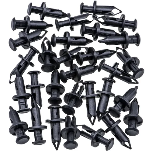 Vista 2 de Rexka 30 piezas de guardabarros protector contra salpicaduras clip compatible con GM 21075686 11561878 Saturn Buick Chevrolet Cadillac GMC Hummer