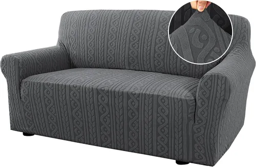 Vista 12 de H.VERSAILTEX - Fundas de silla de 1 pieza, fundas elásticas para sofá lavables, antideslizantes, suaves, para mascotas, fundas para sofá de mejora