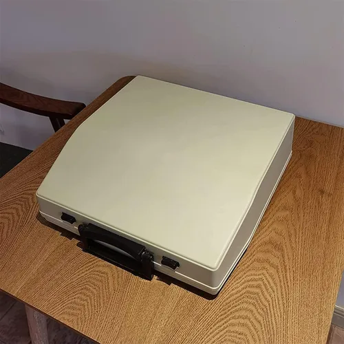 Vista 5 de Máquina de escribir manual clásica de estilo antiguo - Portátil y fácil de usar - Incluye juego de cintas - Máquina de escribir mecánica, kk321