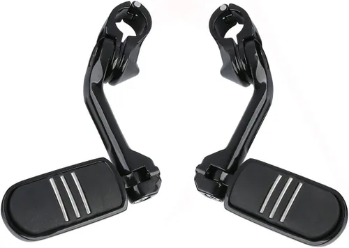 Vista 12 de XFMT - Estribos de color negro mate para motocicleta, 1.25 pulgadas, incluye kit de montaje