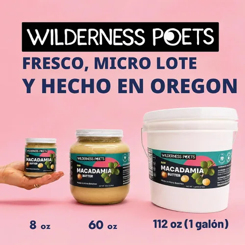Vista 4 de Mantequilla de macadamia raw de Wilderness Poets