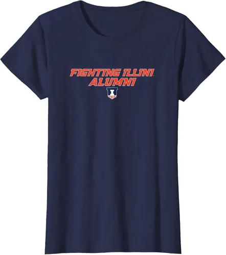 Vista 3 de Camiseta de exalumnos de la Universidad de Illinois Fighting Illini, Azul