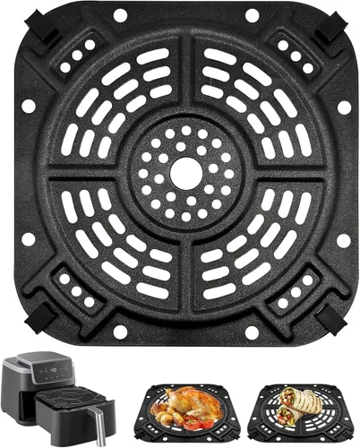 Vista 8 de Piezas de repuesto para freidora de aire Ninja Crispi FN101GY, accesorios para freidora de aire, placa de parrilla con parachoques de goma