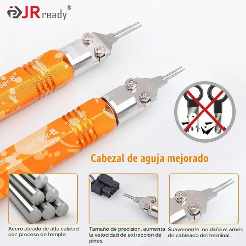 Vista 6 de JRready ST5262 2 piezas Molex Micro Fit Extractores Microfit Kit de herramientas de liberación de terminales para Molex MX3.0 macho/hembra