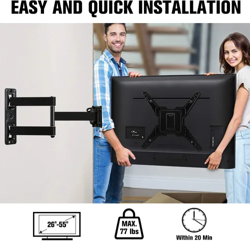 Vista 10 de Mounting Dream Soporte de pared para TV de movimiento completo, de 26 a 55