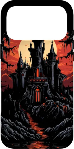 Vista 22 de Carcasa de fantasía oscura para iPhone 16 Castillo gótico Arquitectura Gótica Brujería