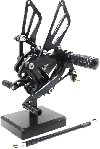 Vista 5 de Krace - Juego de reposapiés trasero para Kawasaki Ninja ZX6R ZX9R 1999-2002, ZZR600 2005-2008, reposapiés traseros, pedales de freno y cambio