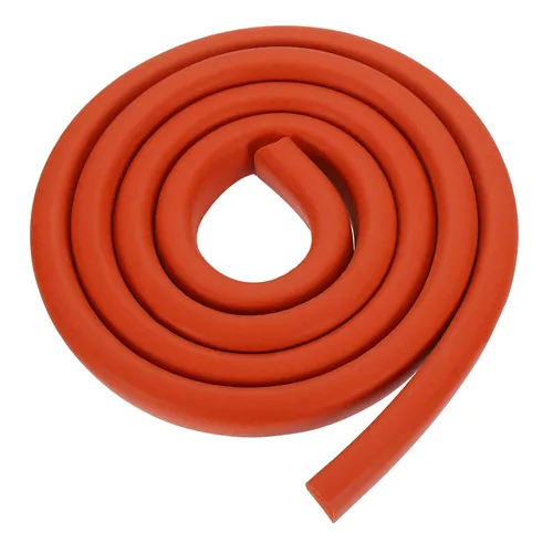 Vista 22 de uxcell Varilla de espuma de 3.28 pies, relleno de junta sólida en forma de D de 0.24 x 0.24 pulgadas, tira de sellado de espuma para protector