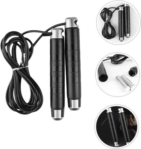 Vista 2 de GALPADA Weighted Skipping Rope with Anti-skid Handles for Exercise Physical Education Equipment for Gym Home Outdoor Fitness Metal Plastic Design