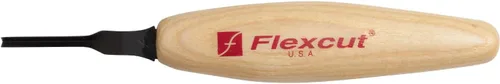 Vista 5 de Flexcut Herramienta de tallado de madera Micro V-Tool 45 grados 0.059 in Cuchilla de corte de acero de alto carbono 1095 afilada para trabajos