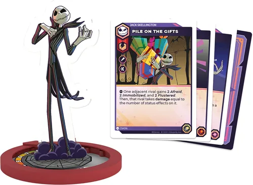 Vista 4 de Disney Sorcerer's Arena Epic Alliances Thrills and Chills Expansión Con Jack Skellington, El Rey Cuerno y Madre Gothel Juego de mesa familiar