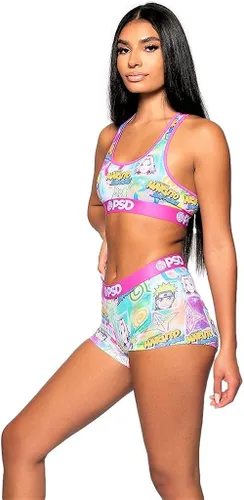 Vista 2 de PSD Ropa interior para mujer Naruto Boy Short Banda elástica ancha, tela elástica, ajuste atlético