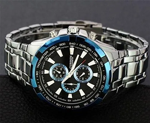 Vista 4 de Relojes Reloj de cuarzo de acero inoxidable completo para hombre