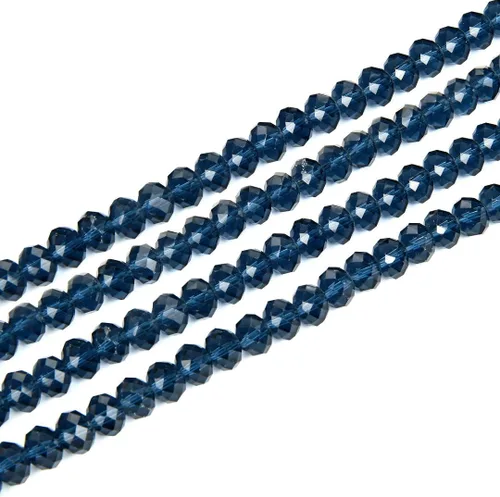 Vista 35 de 500 piezas de cuentas de cristal checo facetadas rondelle de 4 mm, pequeñas y diminutas, espaciadoras a granel, color amatista púrpura para hacer