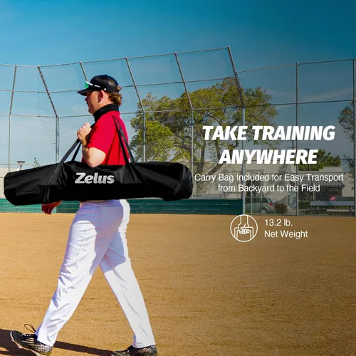 Vista 7 de ZELUS Baseball Net, Backstop Net for Baseball, Softball, Lacrosse, Soccer Negro