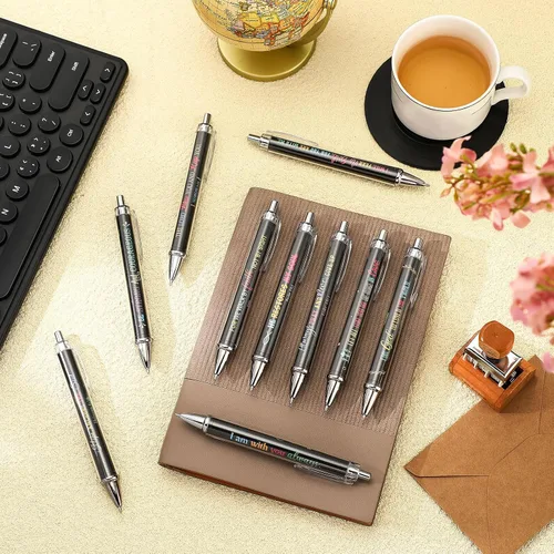 Vista 7 de Qeeenar 50 Piezas Bolígrafos de Punta de Bola con Versículos Bíblicos, Regalo Cristiano, Cosas de Citas Inspiradoras Divertidas, Bolígrafos de Punta