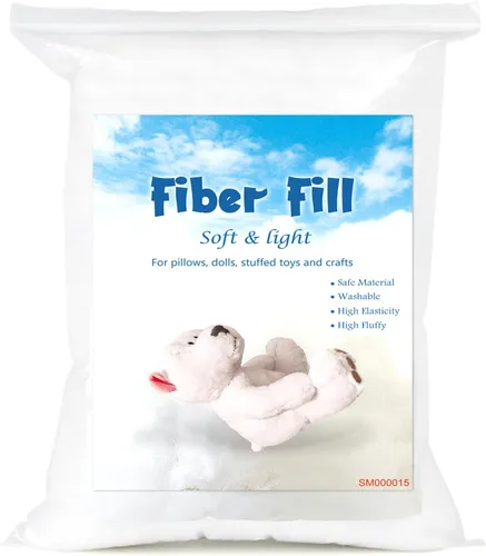 Vista 10 de Jmuiiu Relleno de poliéster de 1.8 onzas, Relleno de fibra de poliéster premium, Fibra de poliéster reciclada, Relleno para animales de peluche