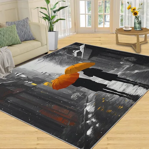 Vista 28 de Girl Horse Rugs for Bedroom, Horse Area Rug, Animal Rugs for Living Room, Indoor Non-Slip Rug, Machine Washable Carpet for Front Entrance Floor