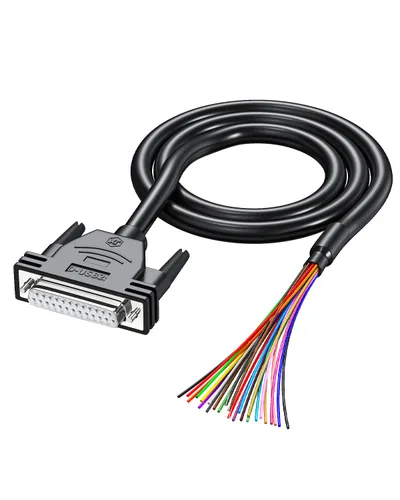 Vista 14 de Paquete de 4 conectores DB9 a extremo de cable desnudo D-SUB de 9 pines RS232 Serial Cable de extensión doble blindado, hembra a cables de 9