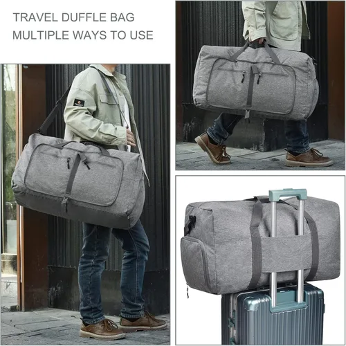 Vista 4 de Bolsa de viaje con compartimento para zapatos unisex resistente al agua