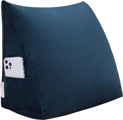Vista 36 de Almohada de cuña para cabecero de cama Almohada pequeña de refuerzo para cabecera Almohada de lectura para sentarse en la cama para adultos, cojín