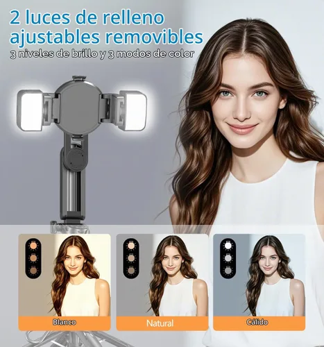 Vista 7 de Mag-Safe - Mini palo magnético para selfie, 4 en 1, pequeño trípode portátil de bolsillo para iPhone/Android, con clip de teléfono extraíble