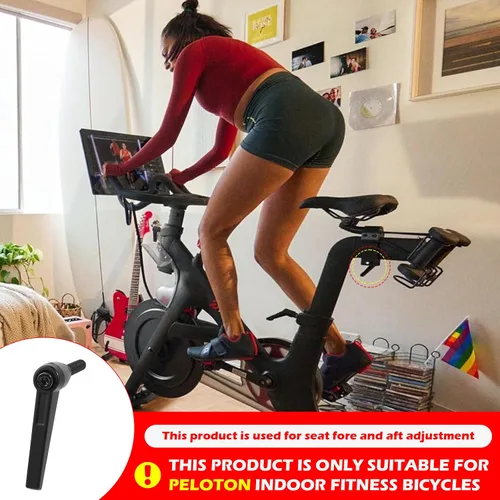 Vista 6 de Palanca de ajuste horizontal para barra de asiento de bicicleta estática, piezas de repuesto para mango de ajuste de bicicleta peloton, accesorios