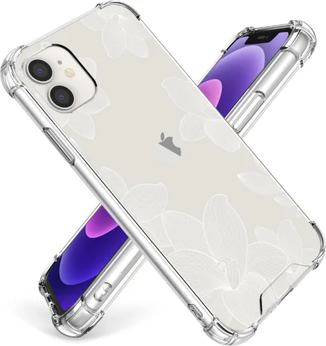 Vista 38 de OOZ Funda de cristal para iPhone 11 Pro (2019) de 5.8 pulgadas, bonita funda protectora transparente, seductor patrón de mariposa morada, suave a