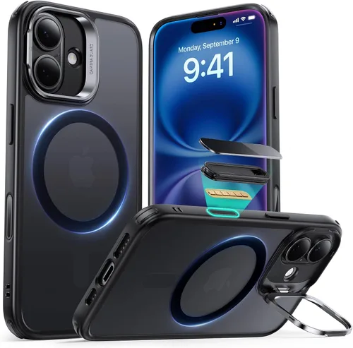 Vista 80 de ESR Funda para iPhone 13 Pro, compatible con MagSafe, protección de grado militar a prueba de golpes, soporte de anillo de cámara integrado, funda