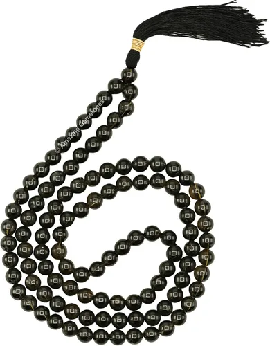 Vista 10 de Collar y Pulsera de Cuentas de Oración Japa Mala de Amazing Gemstone, 108 Cuentas para Meditación turquesa (African Turquoise)