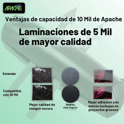 Vista 4 de Apache Laminador térmico de 13 pulgadas 3-10 mil (y hasta 13 y 16 mil)