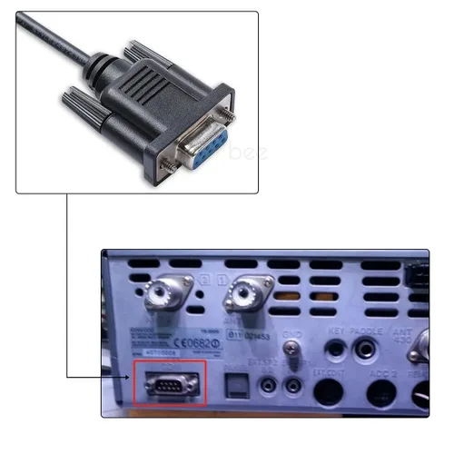 Vista 5 de Elecbee Mini USB a DB9 Hembra Cable Serial Mini USB 5 Pin Macho a DB9 9 Pin Hembra Serial RS232 Cable Convertidor 1M Conecta Dispositivos Legados