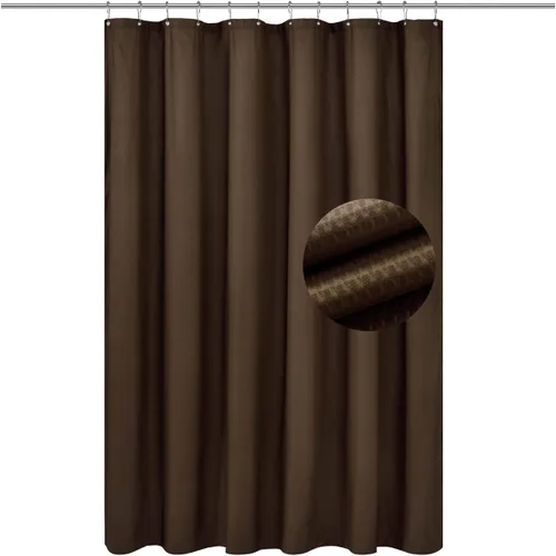 Vista 16 de Barossa Design - Cortina de ducha de tela impermeable para cabina de microfibra de calidad hotelera, 32" de ancho x 72" de alto, lavable a máquina